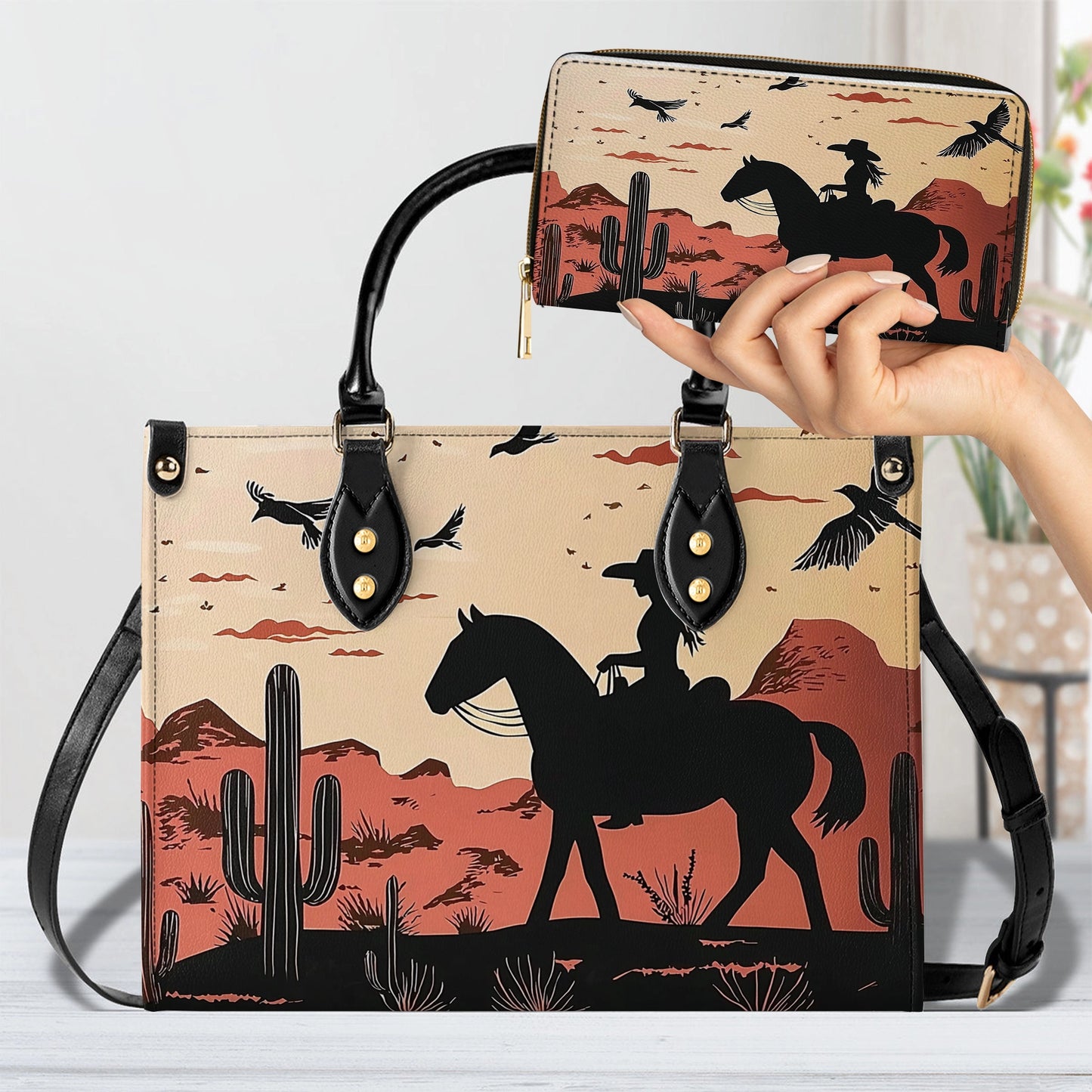 Shineful Leather Bag Cowgirl Sunset