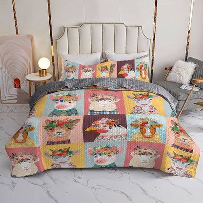 Shineful All Season Quilt 3-Piece Set Country Charm