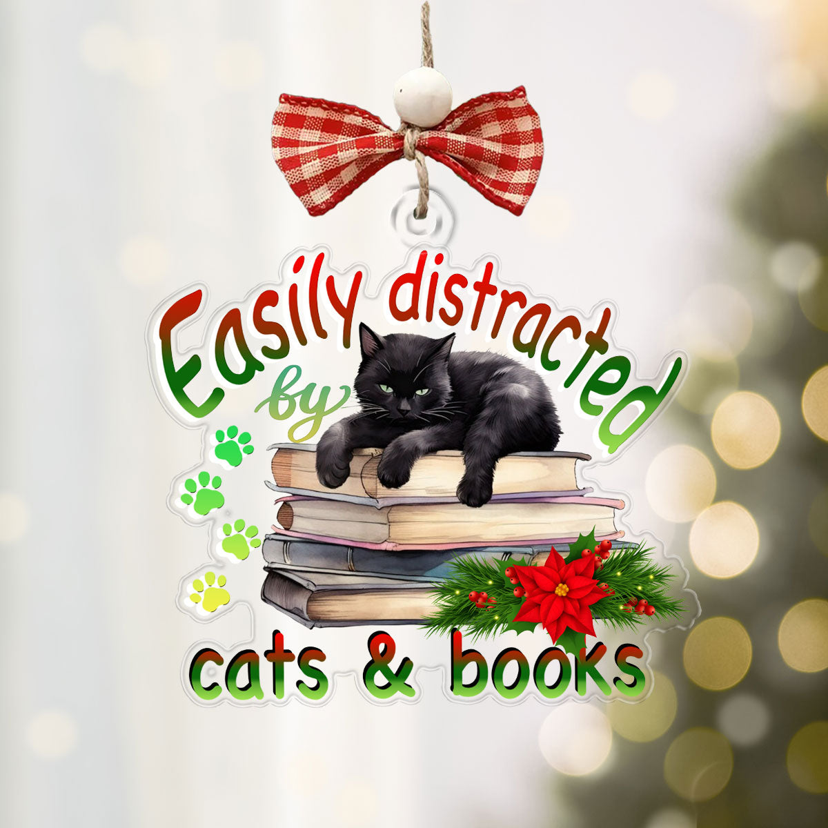 Book&Cat V1Shineful® Decoration Ornament Nl09