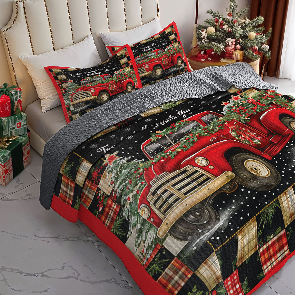 Shineful All Season Quilt 3-Piece Set Holiday Joyride