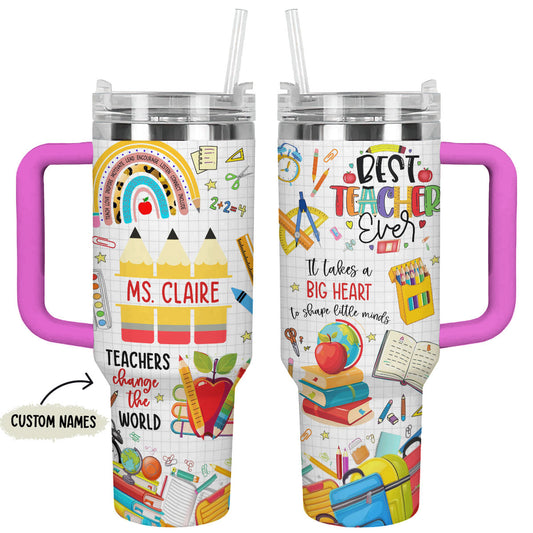 Shineful Tumbler Big Heart Teacher