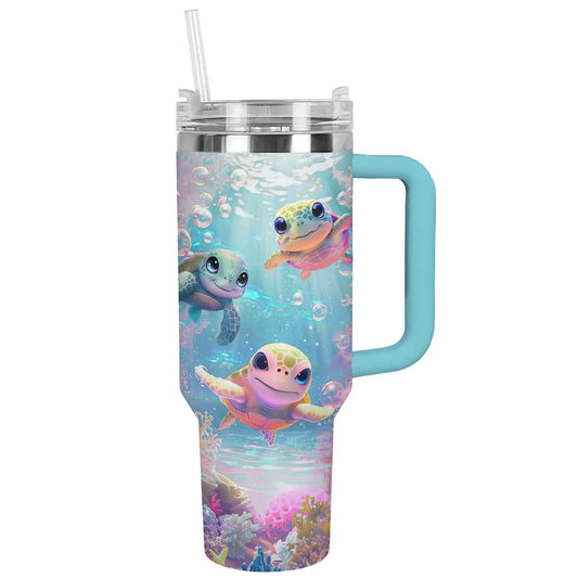 Shineful Tumbler Lovely Sea Turtle