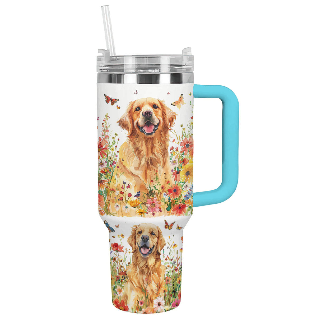 Shineful Tumbler Bloom Garden Golden Retriever