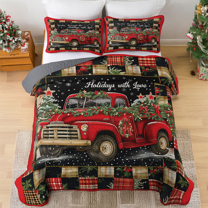 Shineful All Season Quilt 3-Piece Set Holiday Joyride