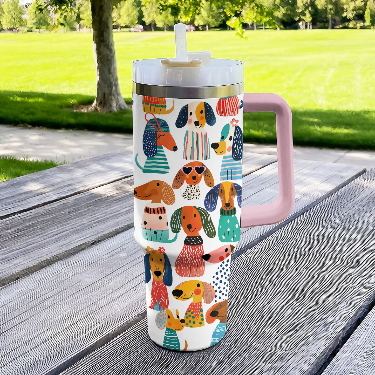 Shineful Tumbler Whimsical Dachshund