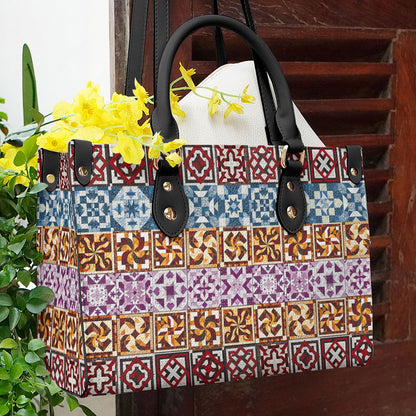 Shineful Leather Bag Quilting Elegance