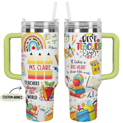 Shineful Tumbler Big Heart Teacher