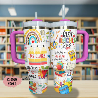 Shineful Tumbler Big Heart Teacher