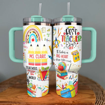 Shineful Tumbler Big Heart Teacher