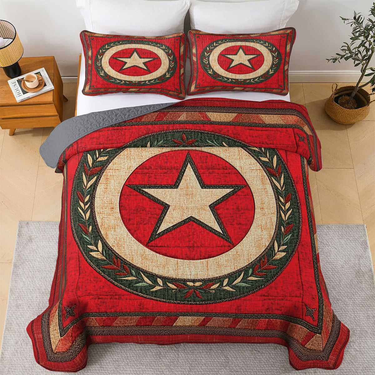 Shineful All Season Quilt 3-Piece Set Texas Star