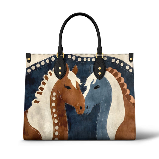 Sac en cuir brillant Duo artistique