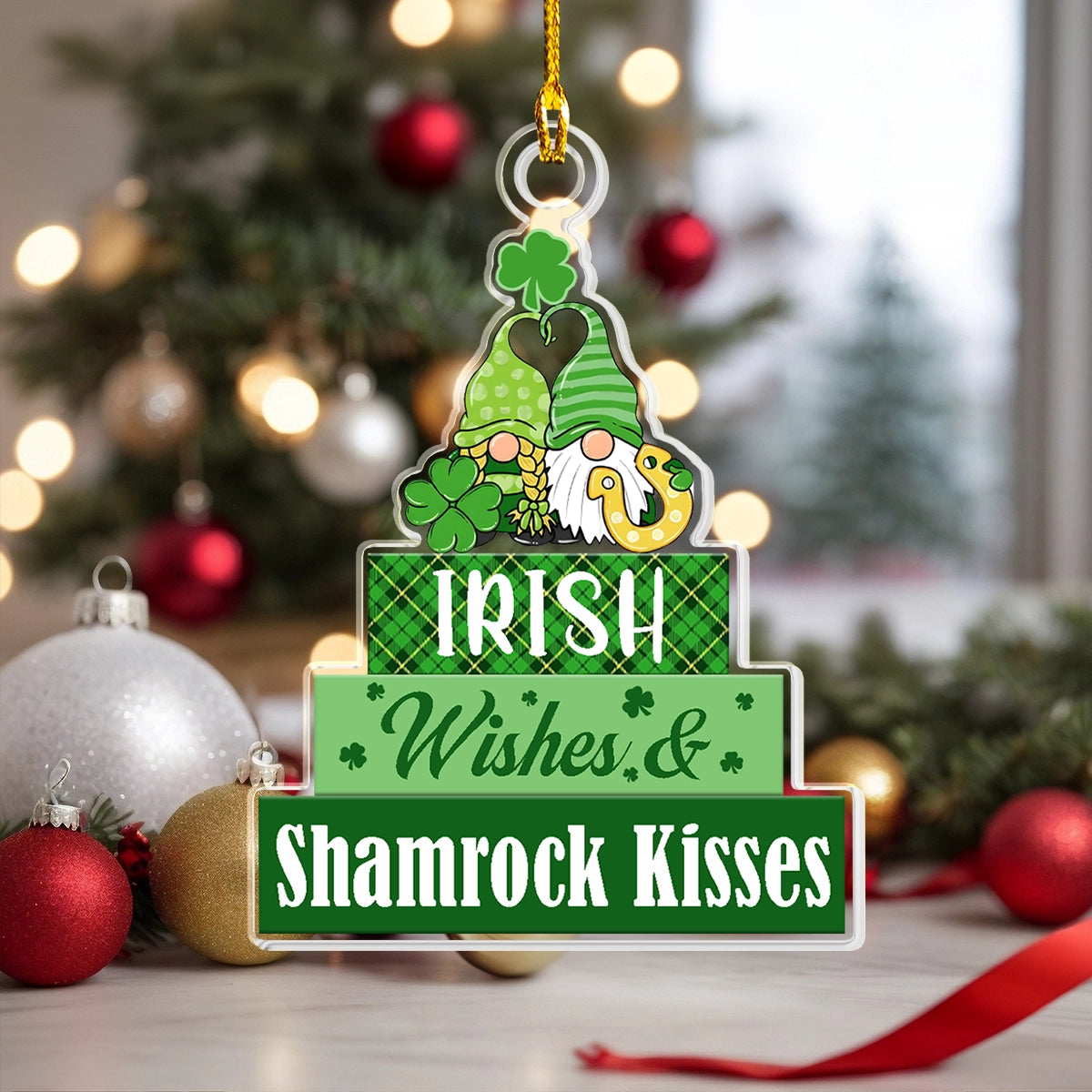 Shineful Acrylic Ornament Celtic Lucky Kisses