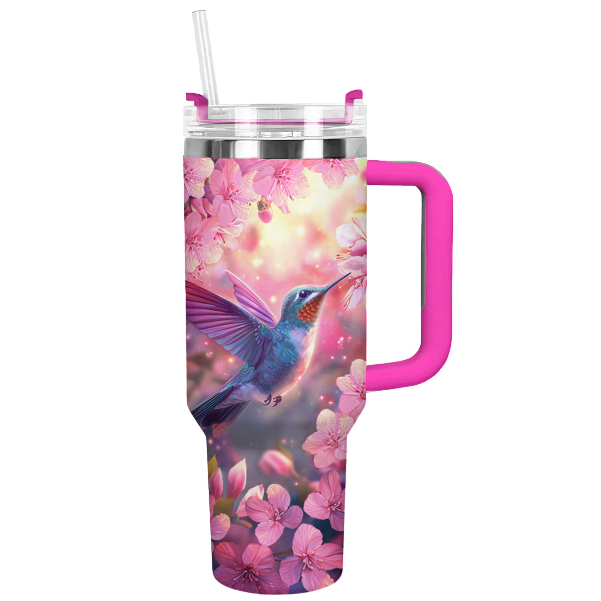 Shineful Tumbler Springtime Blossom Hummingbird