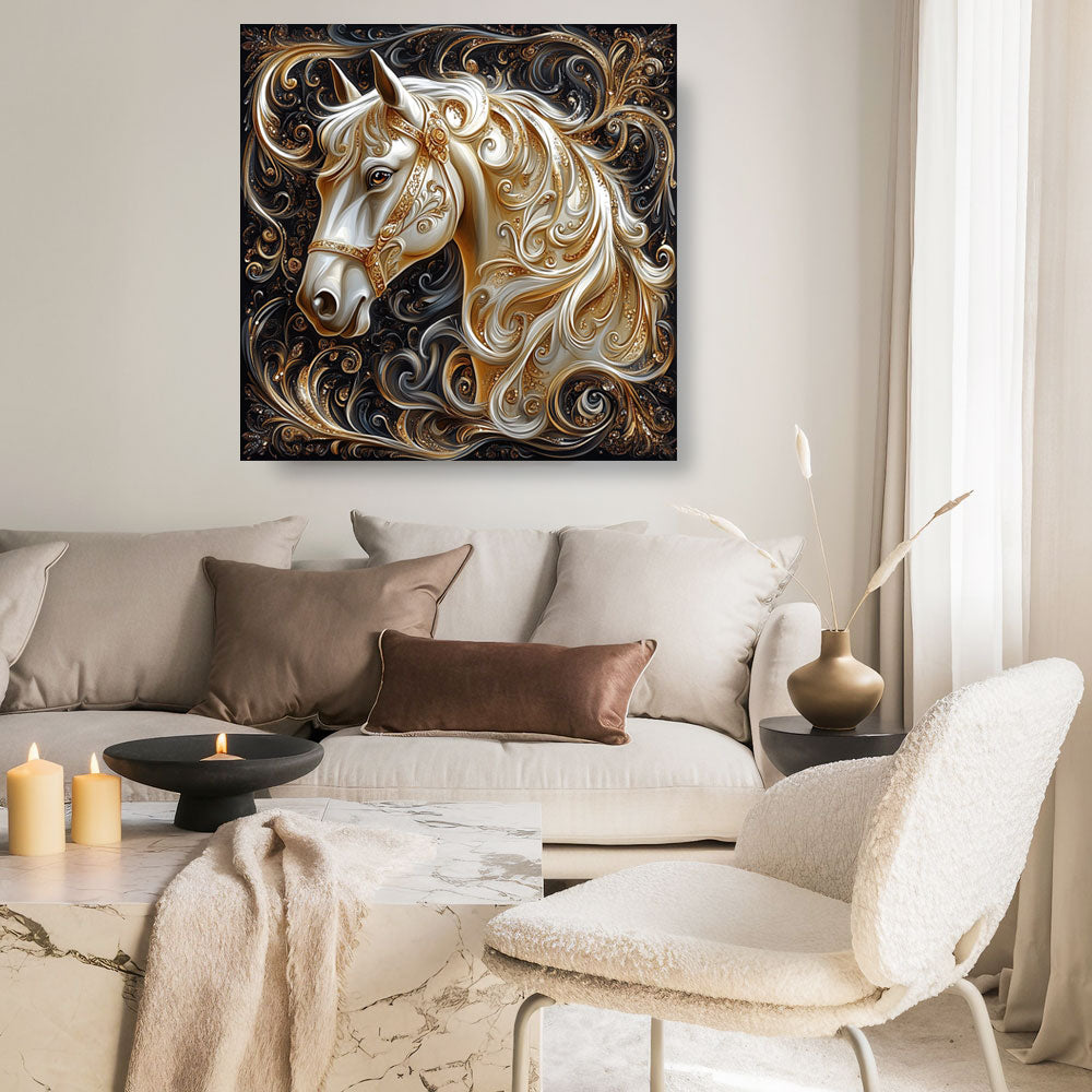 Shineful 2D Metal Sign Stunning Horse