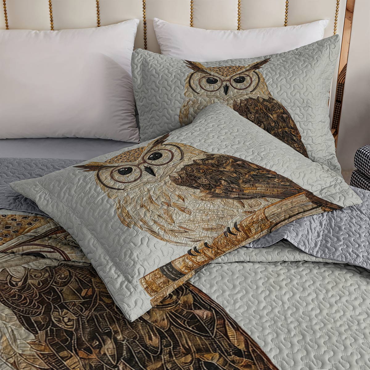 Shineful All Season Quilt 3-Piece Set - Timeless Owl Charm