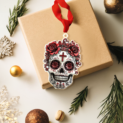 Shineful 2D Acrylic Ornament Eternal Rose Sugar Skull