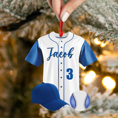 Shineful 2D Acrylic Ornament Personalized Baseball Jersey