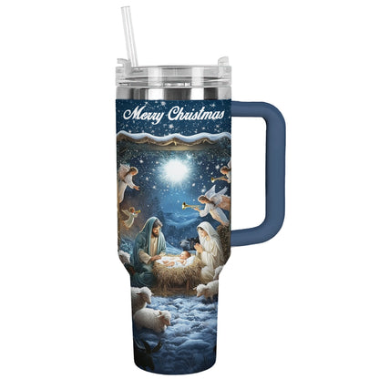 Shineful Tumbler Nativity Blessing Silence Night