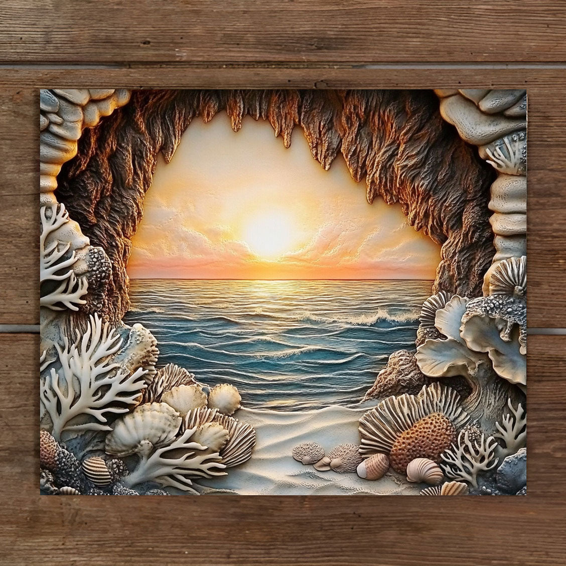 Shineful 2D Metal Sign Seashell Sanctuary