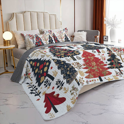 Shineful All Season Quilt 3-Piece Set Mystical Forest