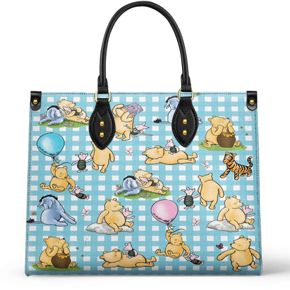 Shineful Leather Bag Winnie the Pooh Picnic