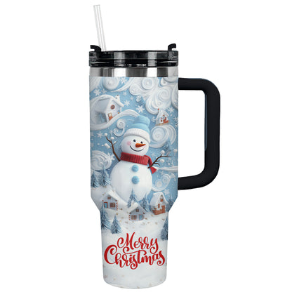 Shineful Tumbler Merry Christmas Snowman