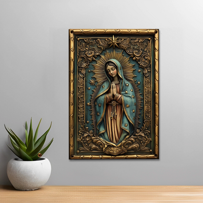 Shineful 2D Metal Sign Our Lady Of Guadalupe