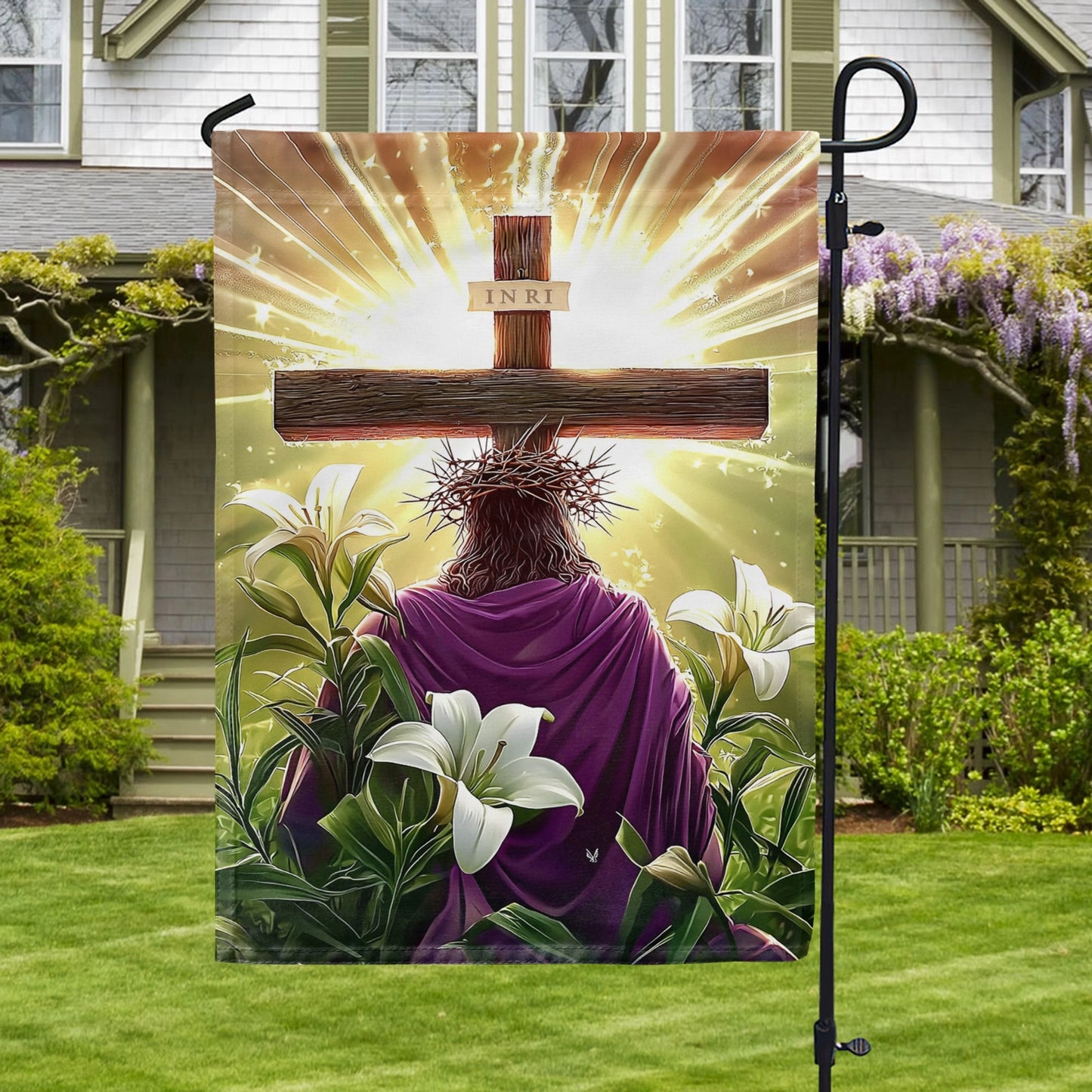 Shineful Garden Flag 12" x 18" Crown of Thorns