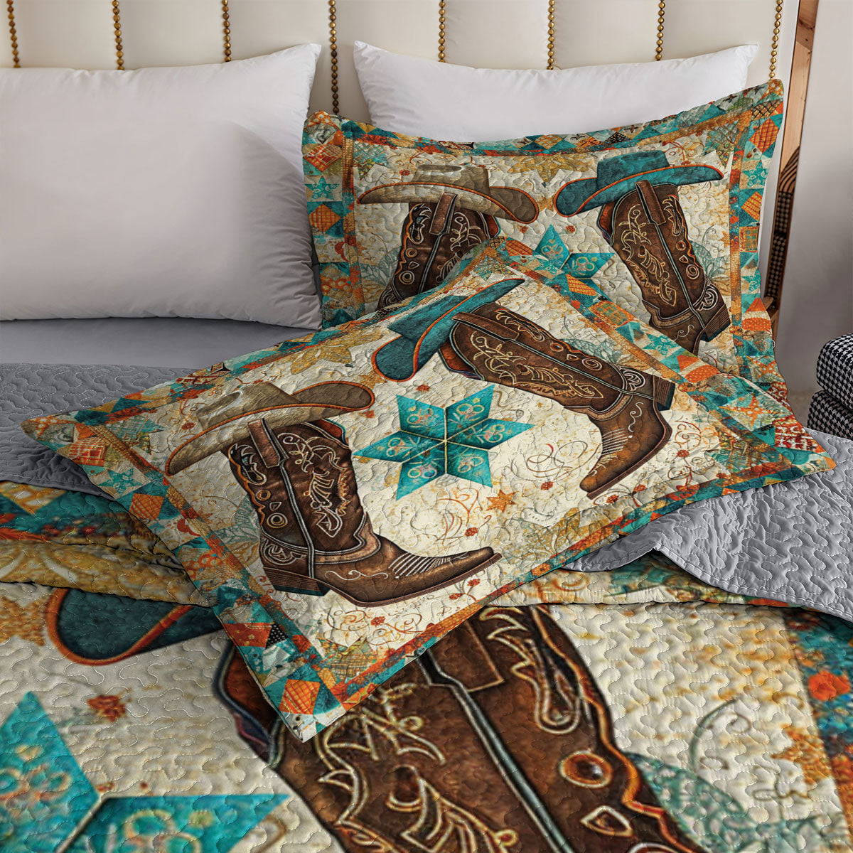 Shineful All Season Quilt 3-Piece Set Cowboy Star