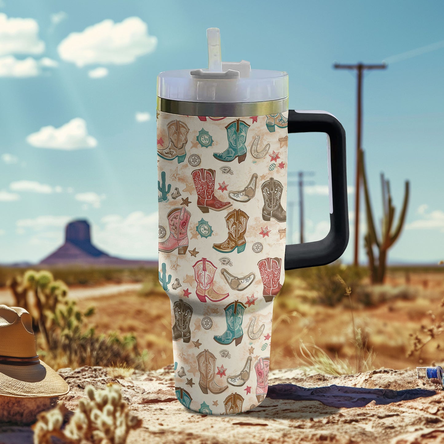 Shineful Tumbler Wild West Cowboy