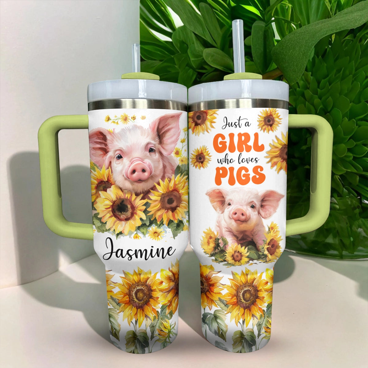 Shineful Tumbler Sunflower Piglet Charm