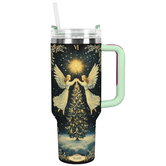 Shiny Tumbler Die Liebenden Tarot Weihnachten