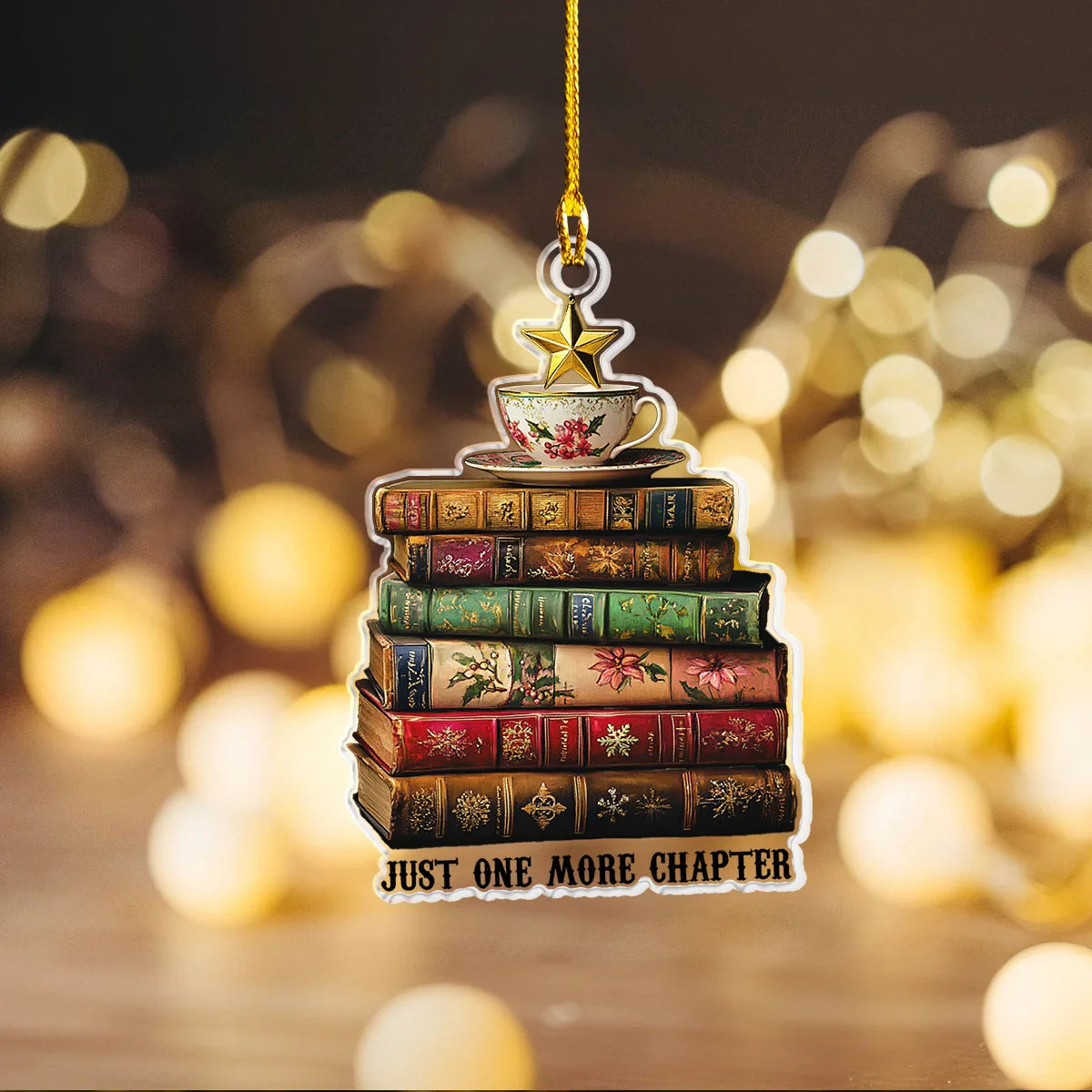 Shineful Acrylic Ornament Booklover's Delight