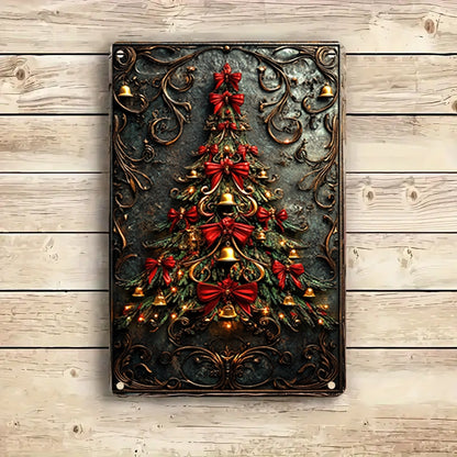 Shineful 2D Metal Sign Vintage Holiday Glow