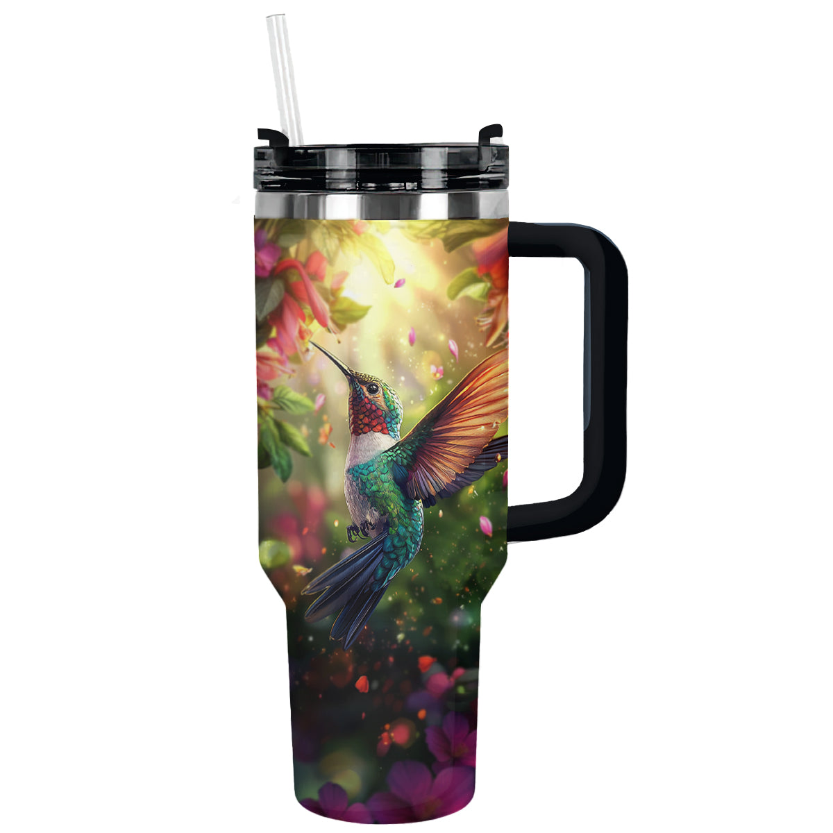 Shineful Tumbler Wildflower Wanderlust Hummingbird