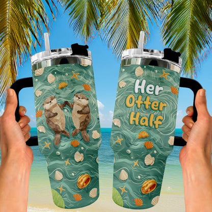 Shineful Tumbler Her Otter Half