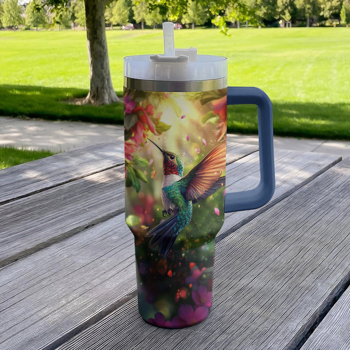 Shineful Tumbler Wildflower Wanderlust Hummingbird