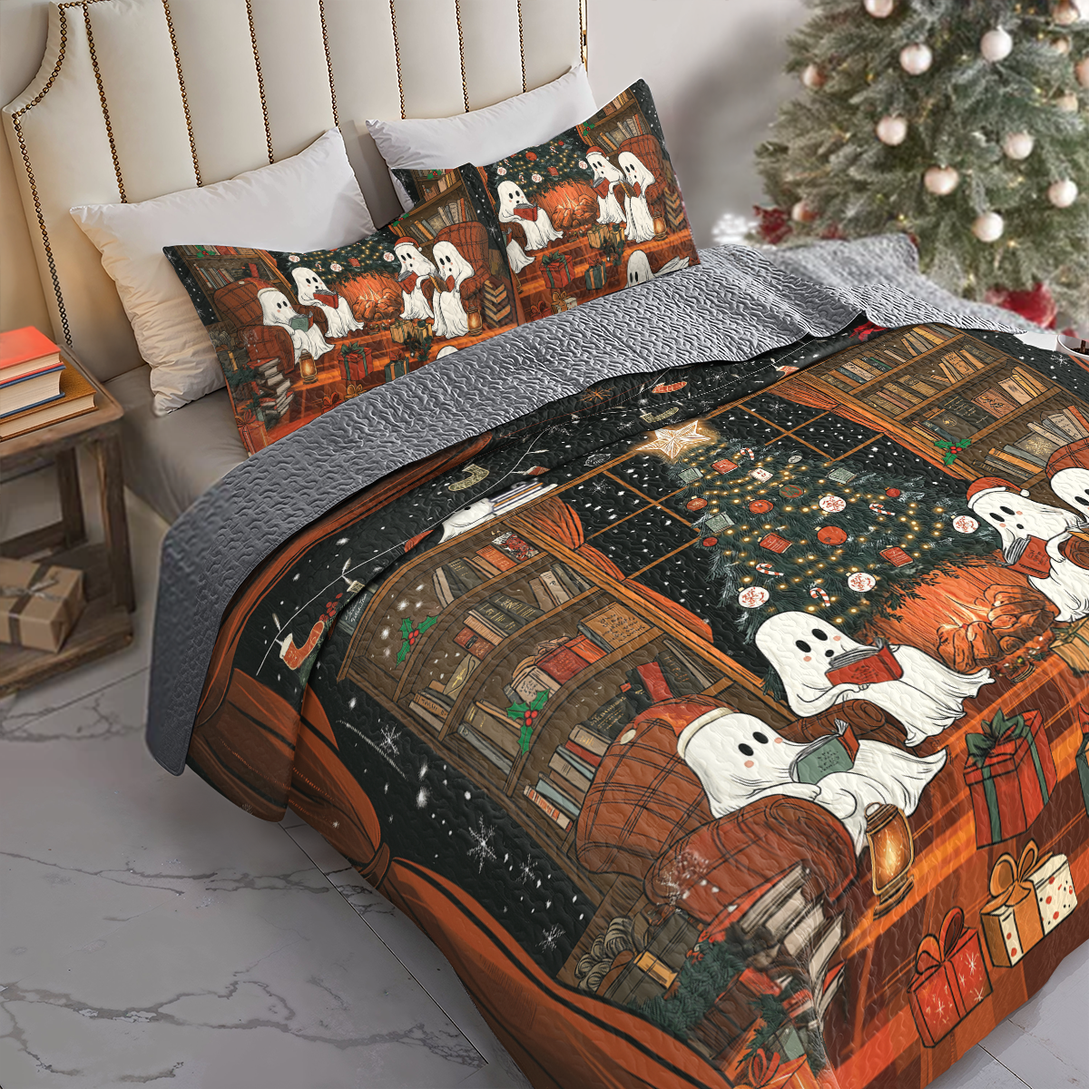 Shineful All Season Quilt 3-Piece Set Christmas Book Club