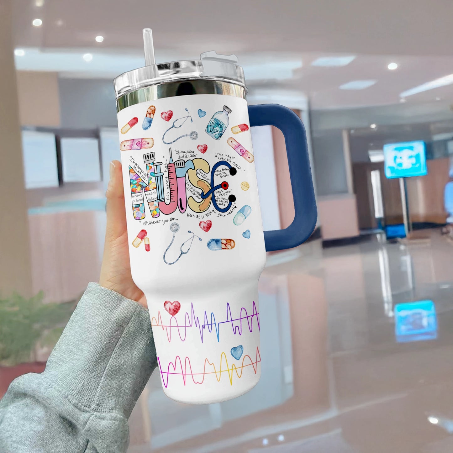 Shineful Tumbler Personalized Strength Nurse