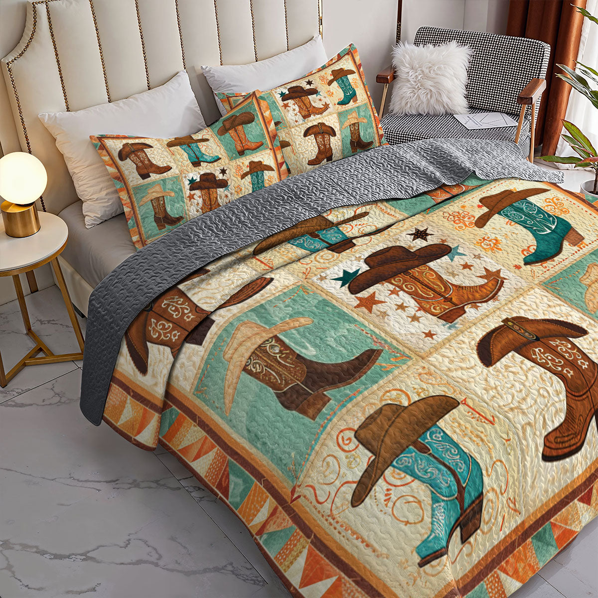 Shineful All Season Quilt 3-Piece Set Western Charm Heritage