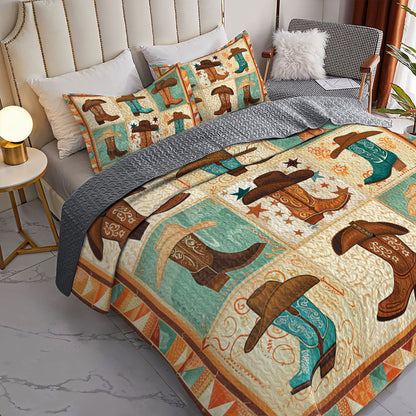 Shineful All Season Quilt 3-Piece Set Western Charm Heritage