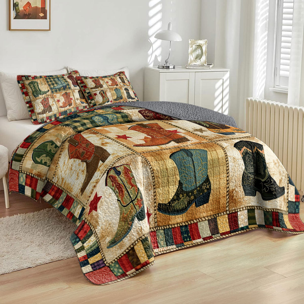 Shineful All Season Quilt 3-Piece Set Rustic Rand