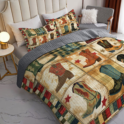 Shineful All Season Quilt 3-Piece Set Rustic Rand