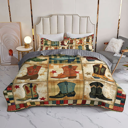 Shineful All Season Quilt 3-Piece Set Rustic Rand