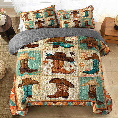 Shineful All Season Quilt 3-teiliges Set Western Charm Heritage