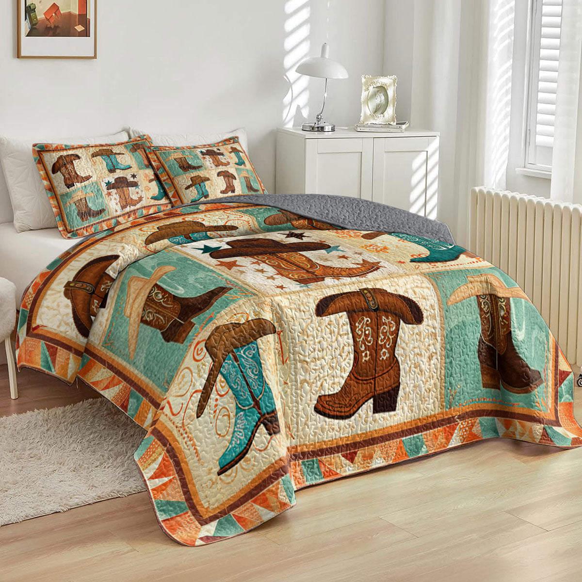 Shineful All Season Quilt 3-Piece Set Western Charm Heritage