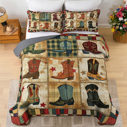 Shineful All Season Quilt 3-Piece Set Rustic Rand