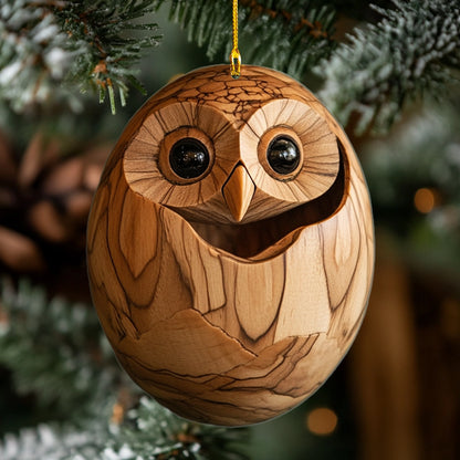 Shineful 2D Acrylic Ornament Whimsical Woodland Owls Set