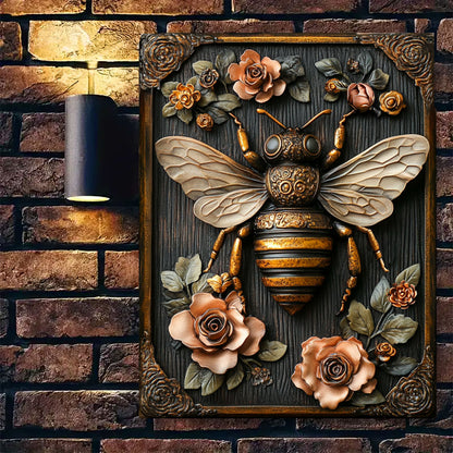 Shineful 2D Metal Sign Bee Alluring