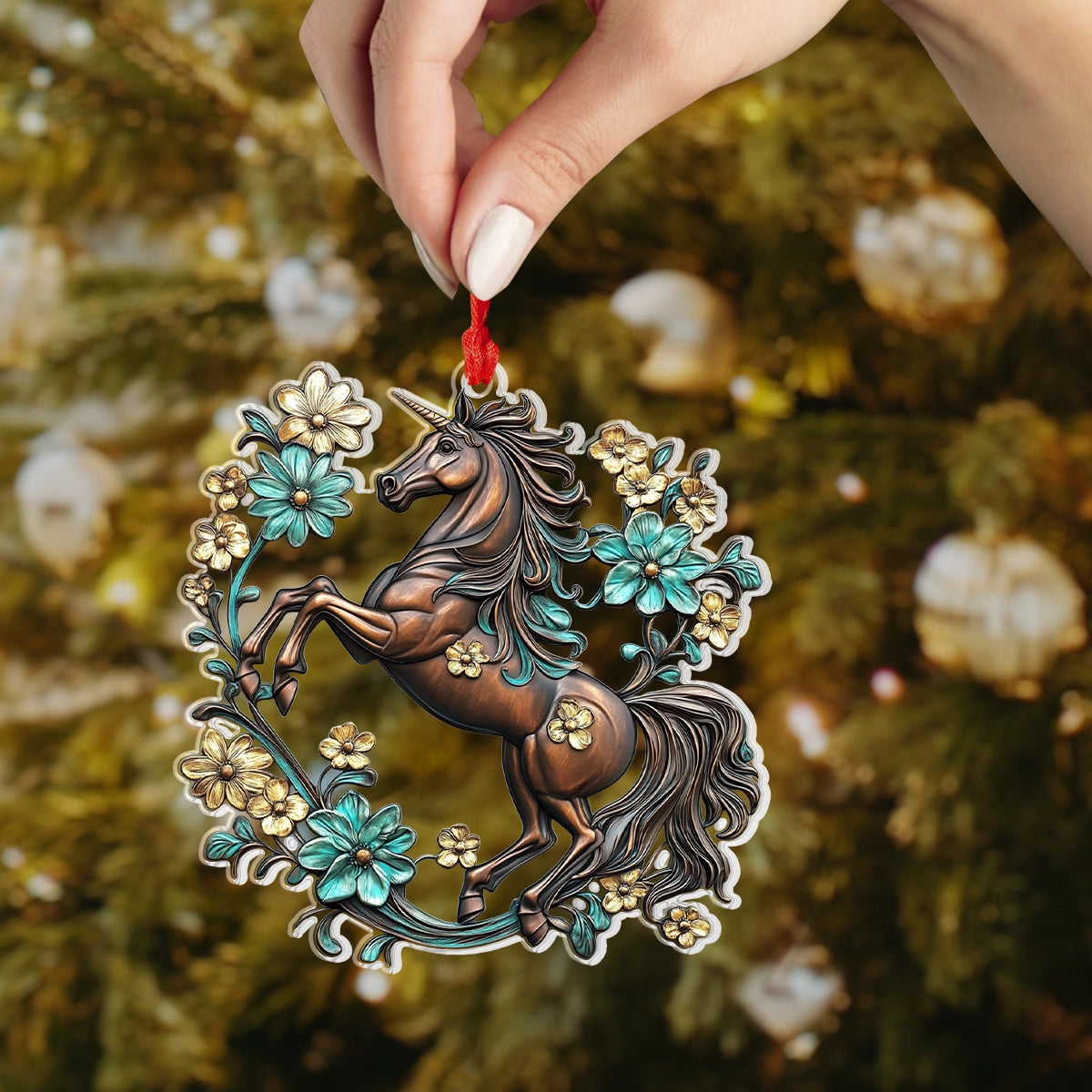 Shineful 2D Acrylic Ornament Steed Blossom